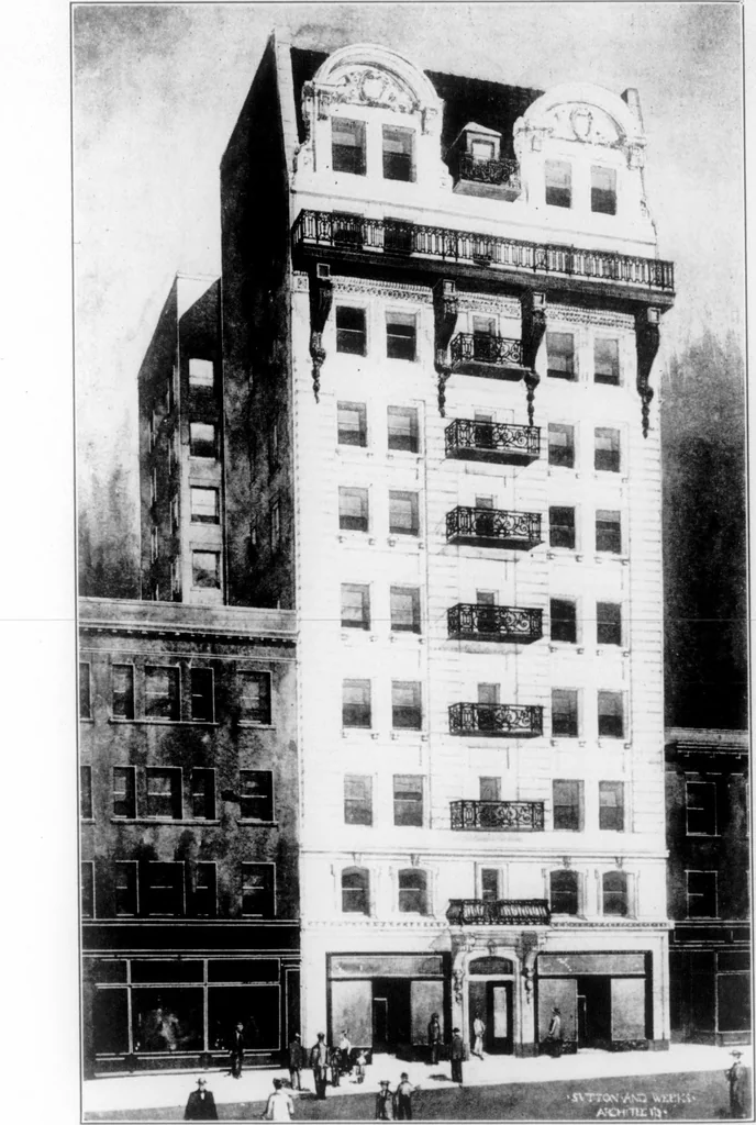 An illustration from The Architect, 1905, leaf 557