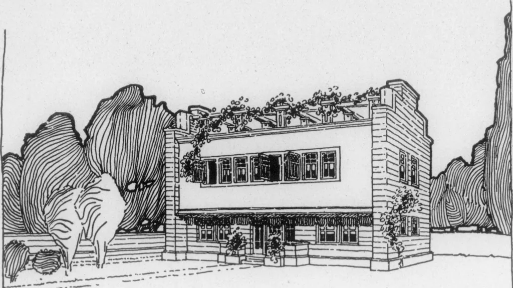 An illustration from The Architect, 1905, leaf 569