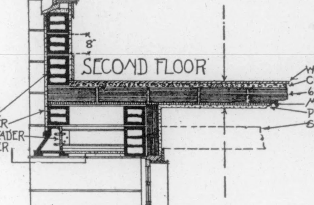 An illustration from The Architect, 1905, leaf 570