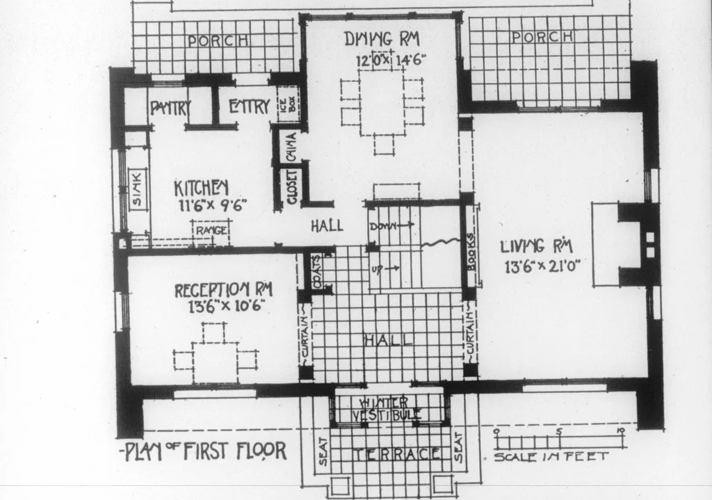 An illustration from The Architect, 1905, leaf 571