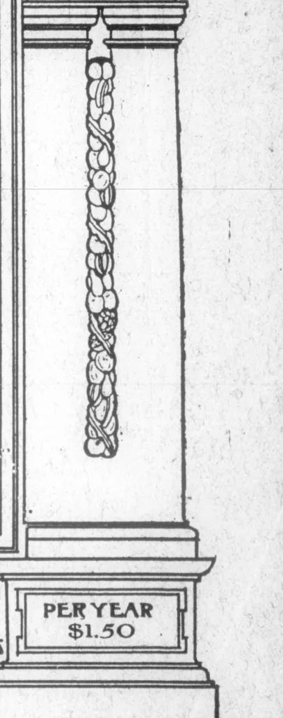 An illustration from The Architect, 1905, leaf 58