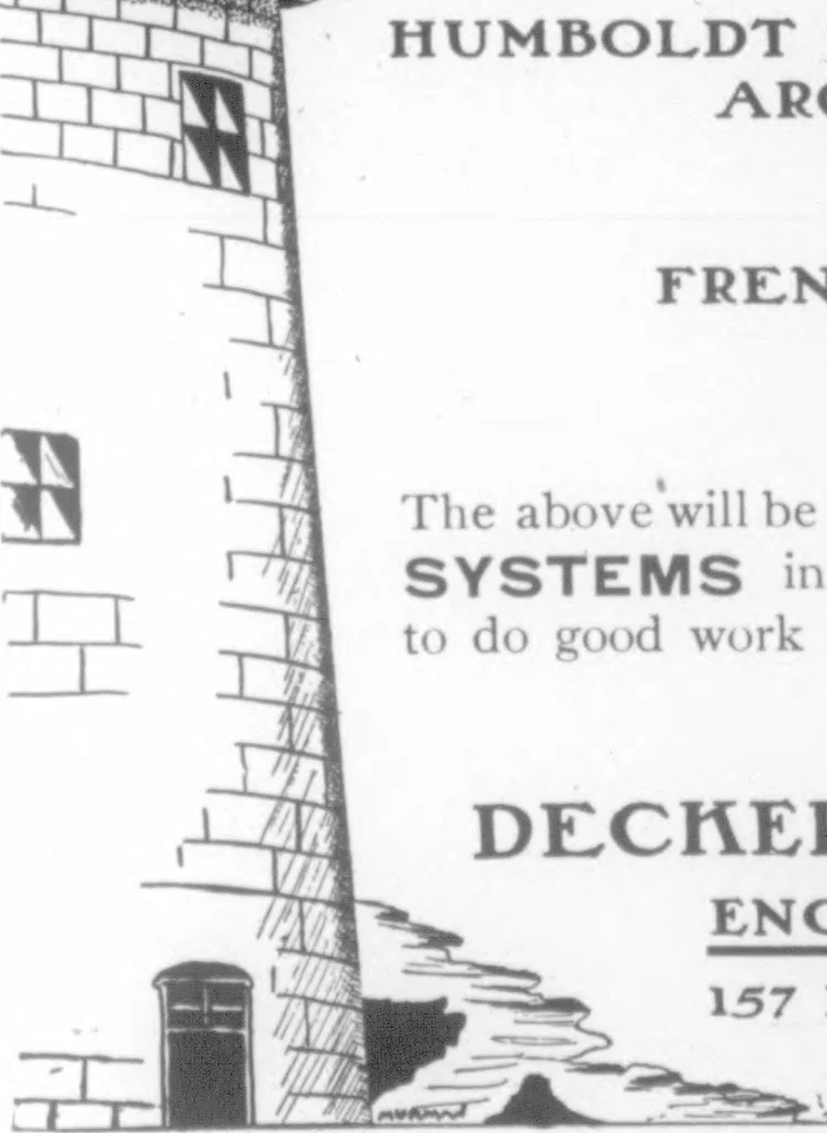 An illustration from The Architect, 1905, leaf 65