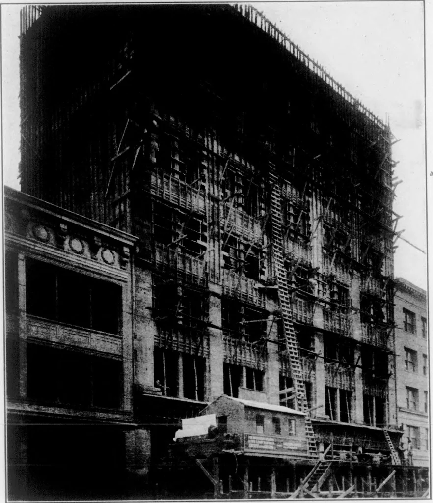 An illustration from The Architect, 1905, leaf 687