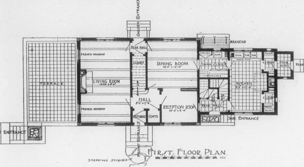 An illustration from The Architect, 1905, leaf 693