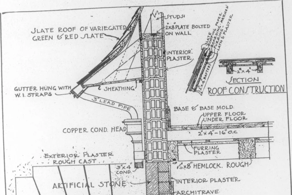 An illustration from The Architect, 1905, leaf 694