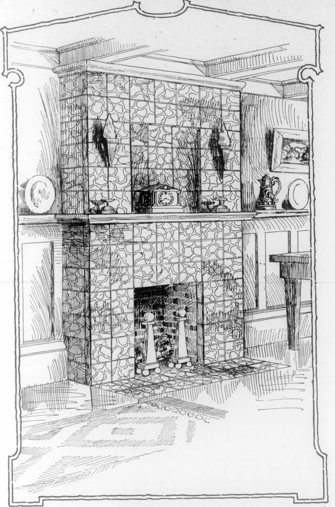An illustration from The Architect, 1905, leaf 90