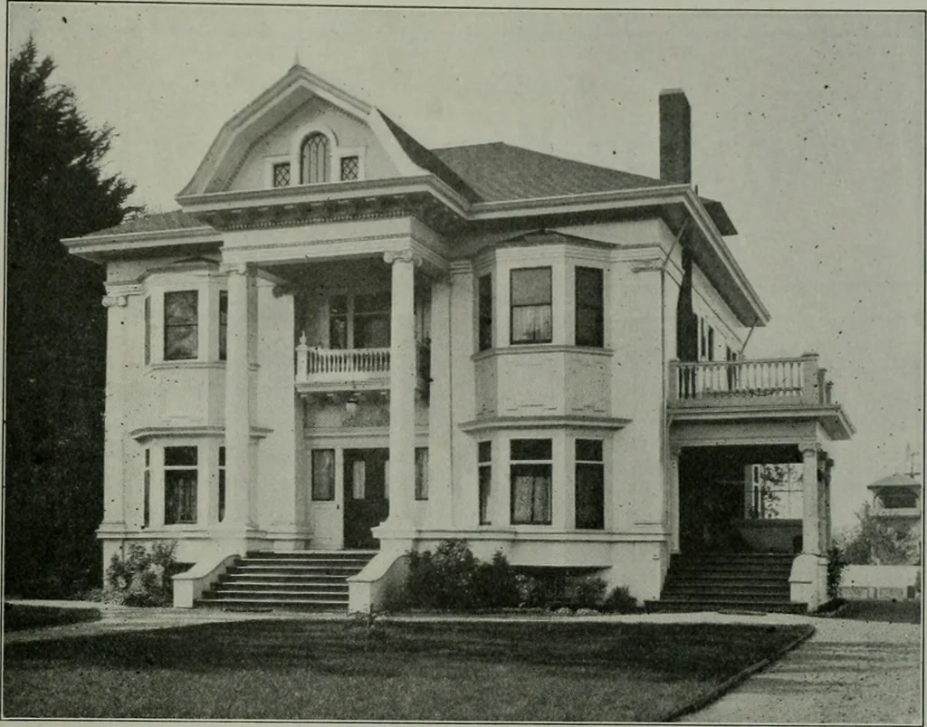 An illustration from The Architect & engineer of California and the Pacific Coast, 1905, leaf 102