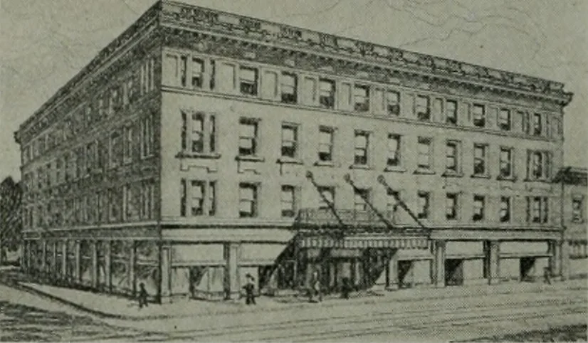 An illustration from The Architect & engineer of California and the Pacific Coast, 1905, leaf 13