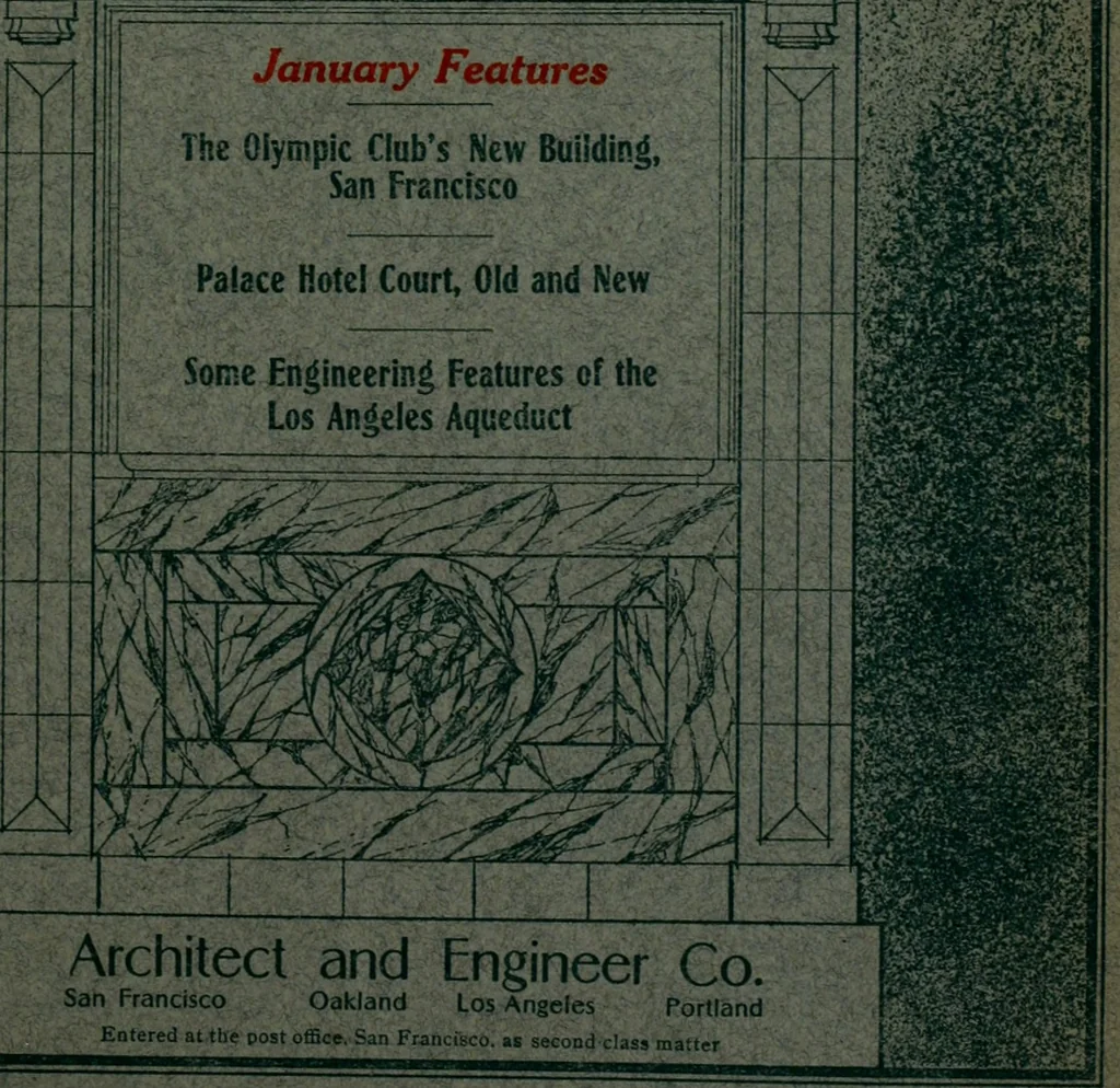 An illustration from The Architect & engineer of California and the Pacific Coast, 1905, leaf 344