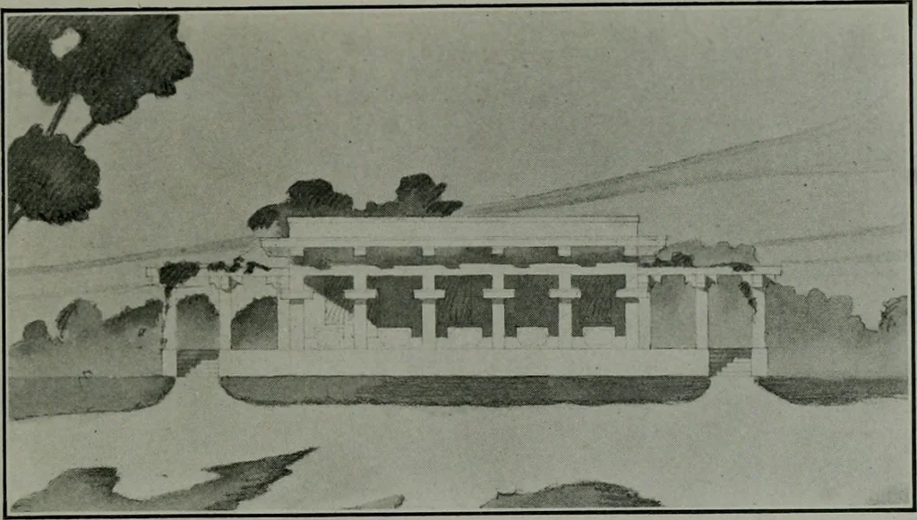 An illustration from The Architect & engineer of California and the Pacific Coast, 1905, leaf 404