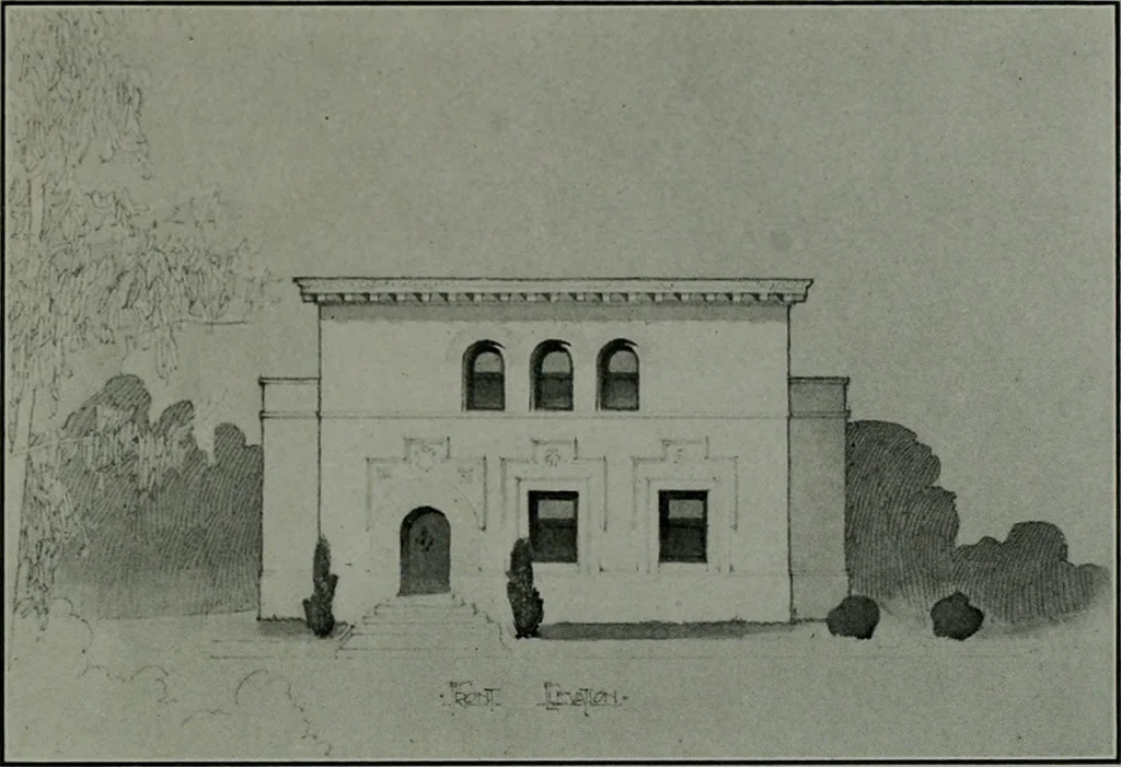 An illustration from The Architect & engineer of California and the Pacific Coast, 1905, leaf 406