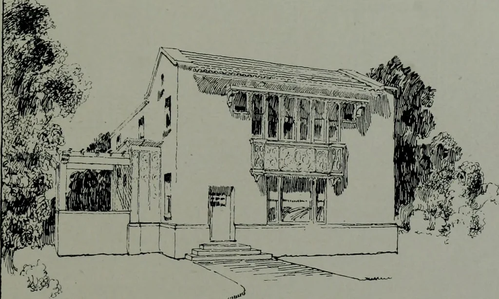 An illustration from The Architect & engineer of California and the Pacific Coast, 1905, leaf 406
