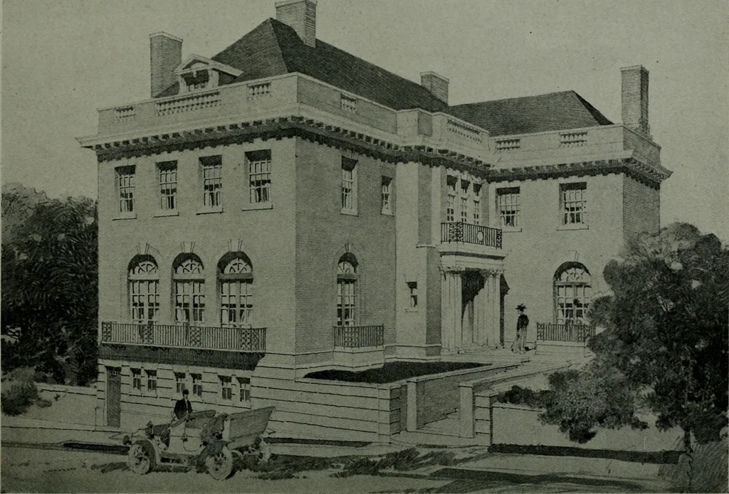 An illustration from The Architect & engineer of California and the Pacific Coast, 1905, leaf 63
