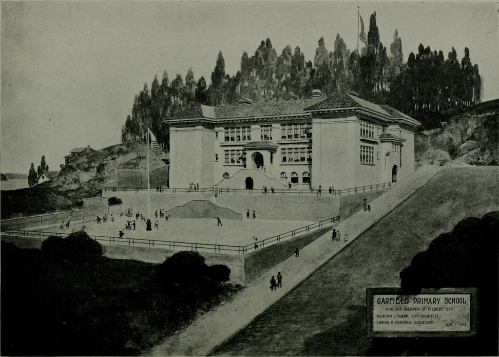 An illustration from The Architect & engineer of California and the Pacific Coast, 1905, leaf 67