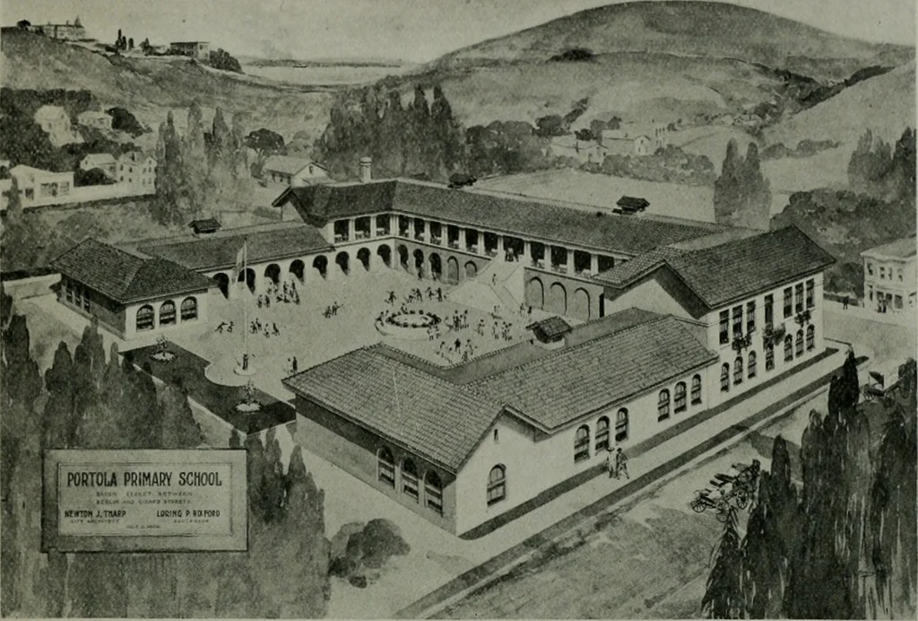 An illustration from The Architect & engineer of California and the Pacific Coast, 1905, leaf 68