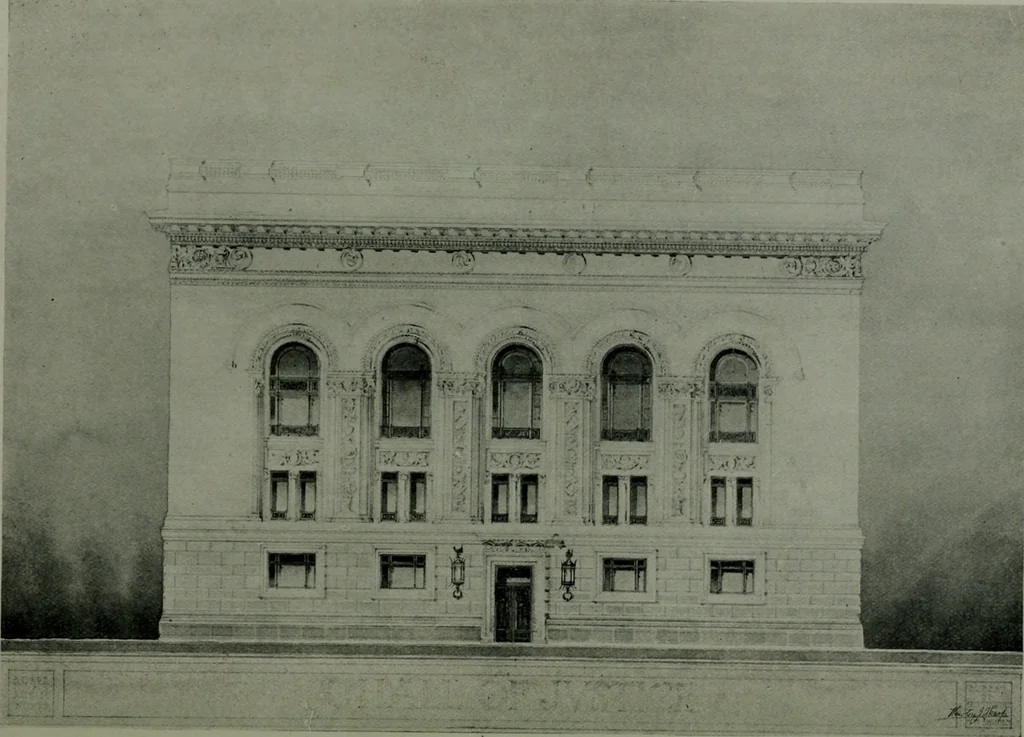 An illustration from The Architect & engineer of California and the Pacific Coast, 1905, leaf 71