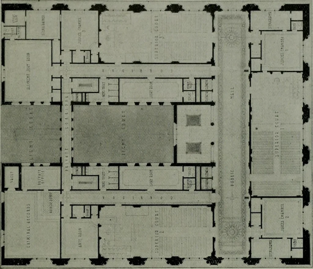 An illustration from The Architect & engineer of California and the Pacific Coast, 1905, leaf 72