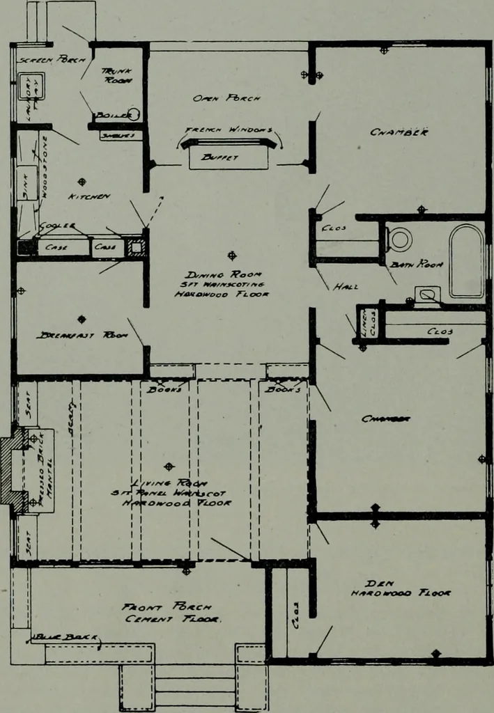 An illustration from The Architect & engineer of California and the Pacific Coast, 1905, leaf 93