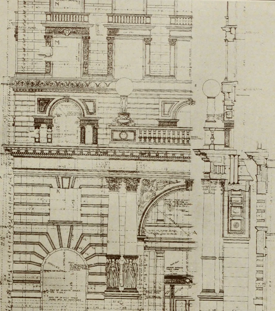 An illustration from The Architect & engineer of California and the Pacific Coast, 1905, leaf 12