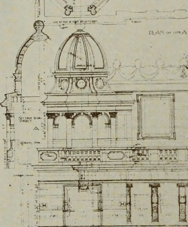 An illustration from The Architect & engineer of California and the Pacific Coast, 1905, leaf 13