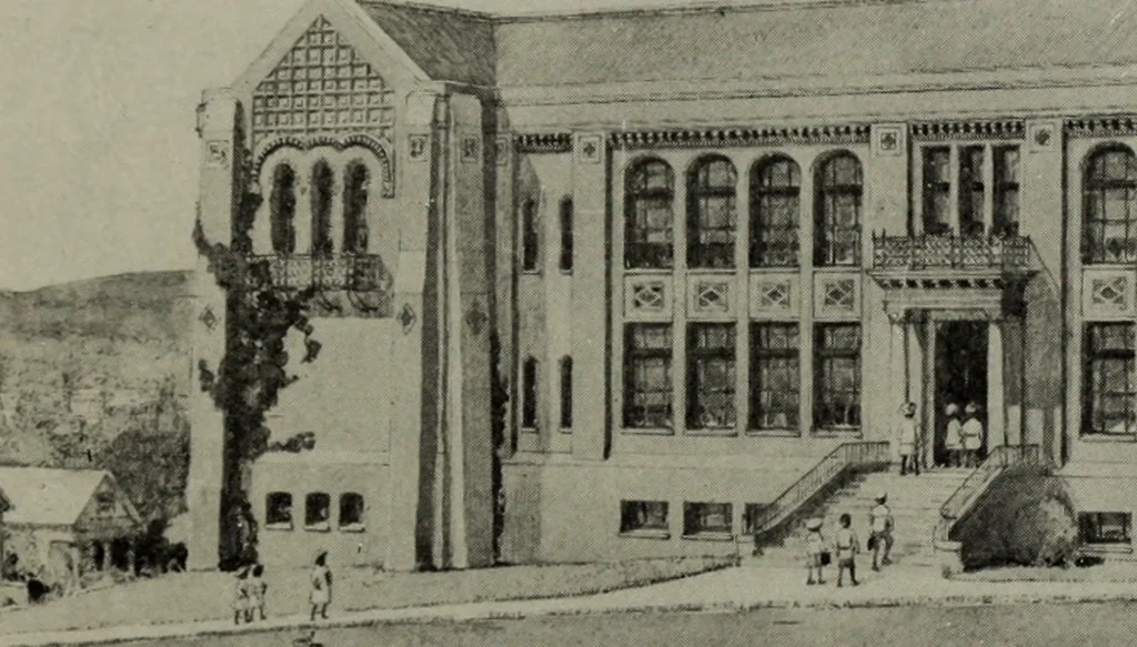 An illustration from The Architect & engineer of California and the Pacific Coast, 1905, leaf 155