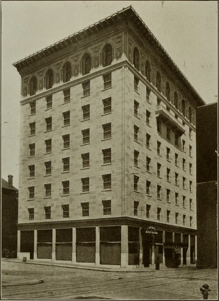 An illustration from The Architect & engineer of California and the Pacific Coast, 1905, leaf 221