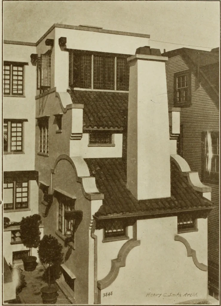 An illustration from The Architect & engineer of California and the Pacific Coast, 1905, leaf 244