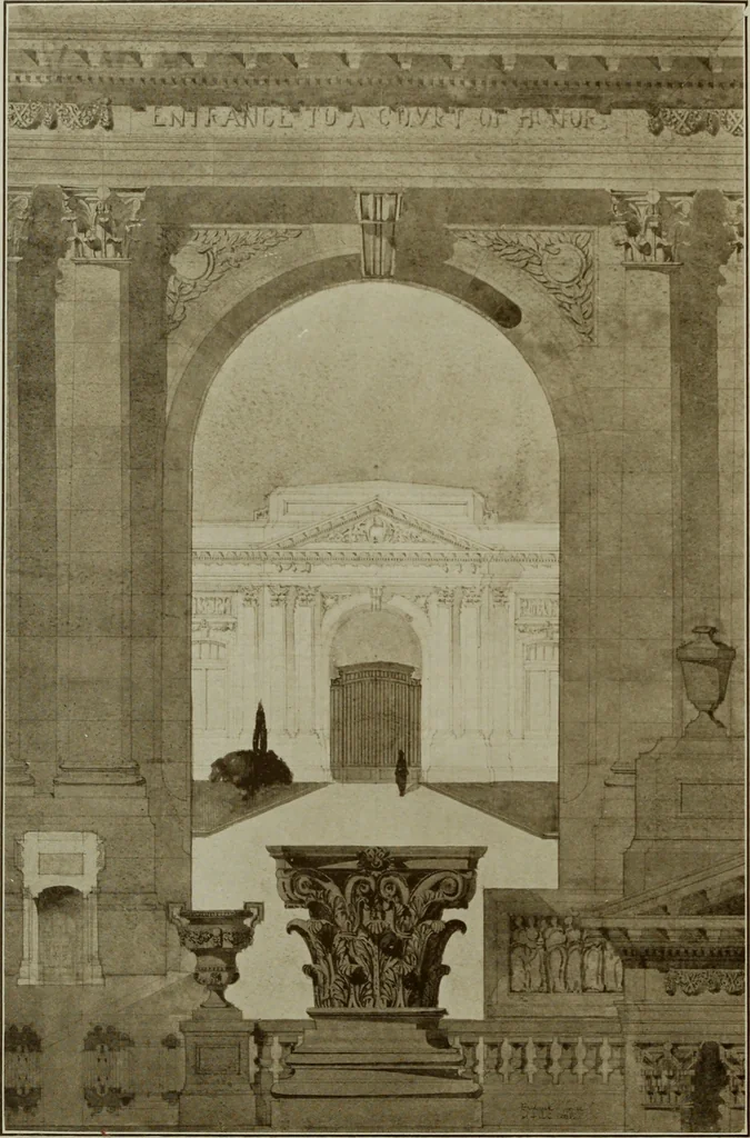 An illustration from The Architect & engineer of California and the Pacific Coast, 1905, leaf 247