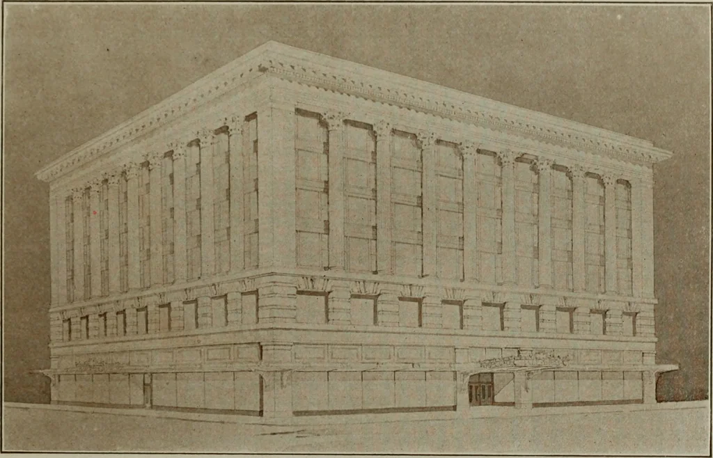 An illustration from The Architect & engineer of California and the Pacific Coast, 1905, leaf 25
