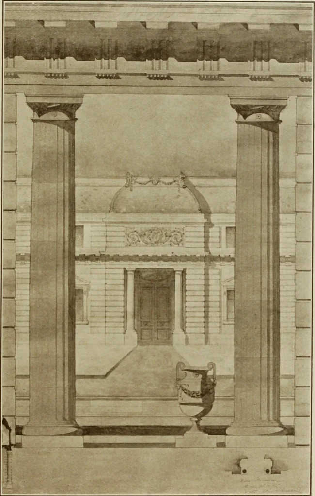 An illustration from The Architect & engineer of California and the Pacific Coast, 1905, leaf 250