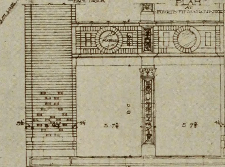 An illustration from The Architect & engineer of California and the Pacific Coast, 1905, leaf 32