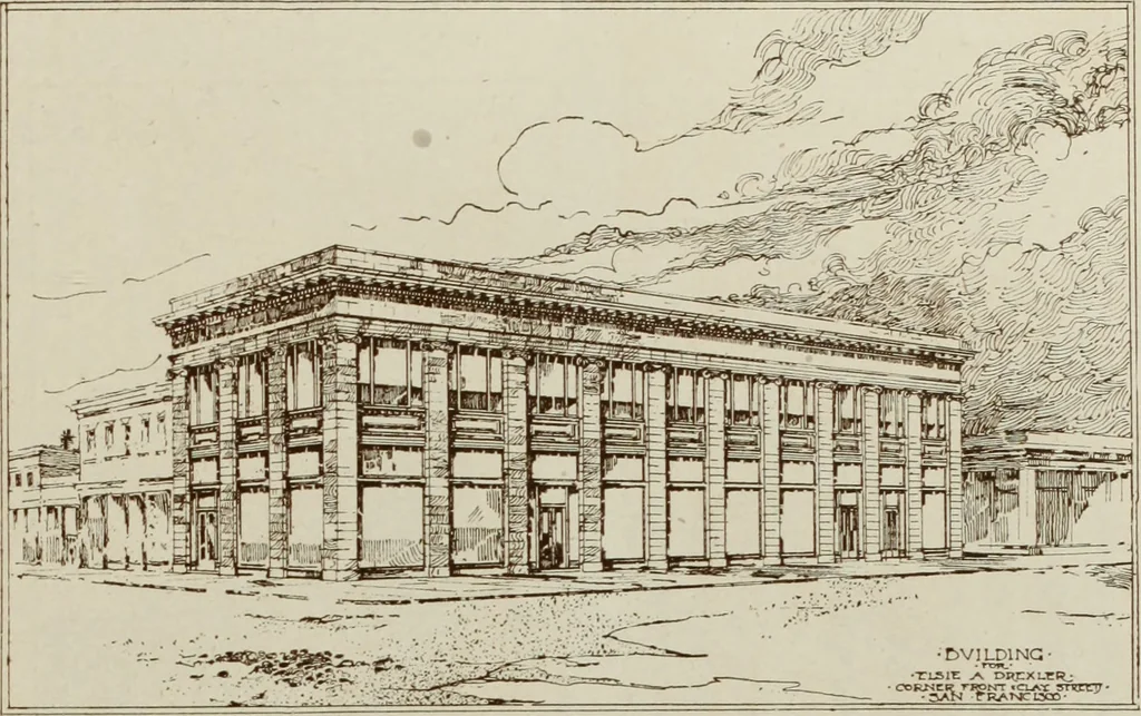 An illustration from The Architect & engineer of California and the Pacific Coast, 1905, leaf 36