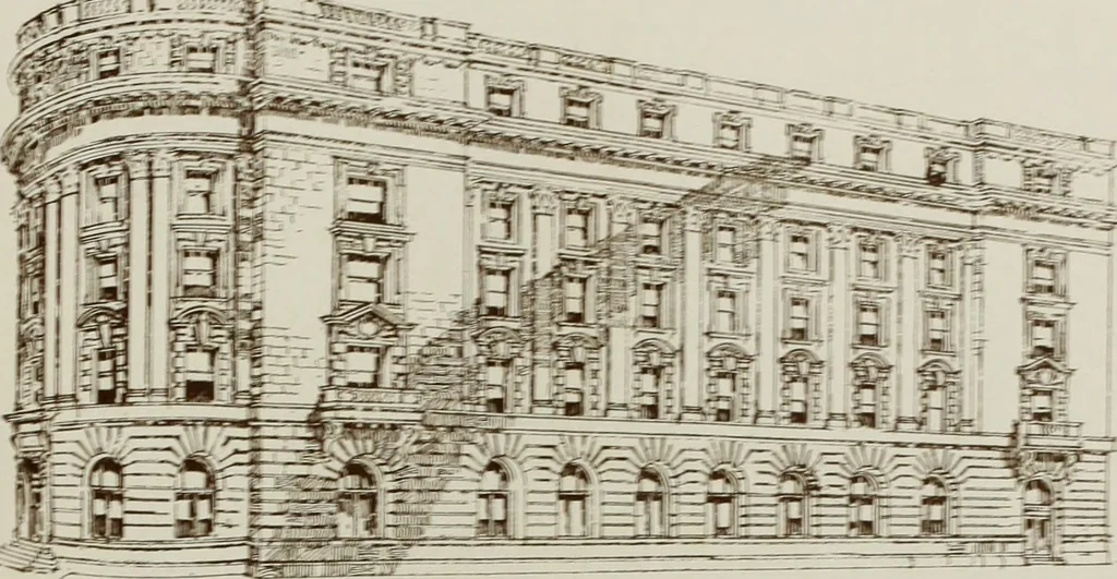 An illustration from The Architect & engineer of California and the Pacific Coast, 1905, leaf 40