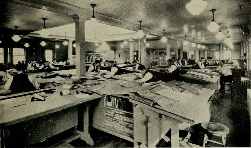 An illustration from Architect and engineer, 1905, leaf 100
