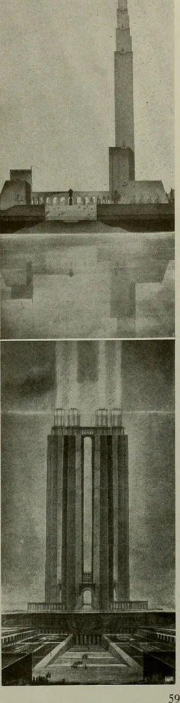 An illustration from Architect and engineer, 1905, leaf 156