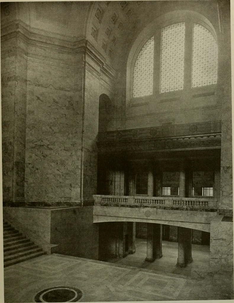 An illustration from Architect and engineer, 1905, leaf 174