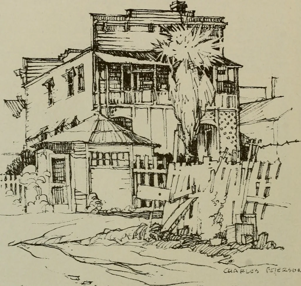 An illustration from Architect and engineer, 1905, leaf 179