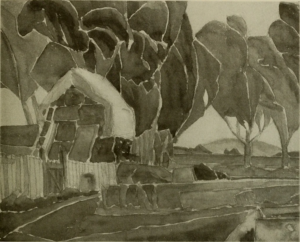 An illustration from Architect and engineer, 1905, leaf 182