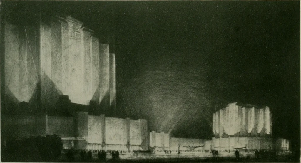 An illustration from Architect and engineer, 1905, leaf 43