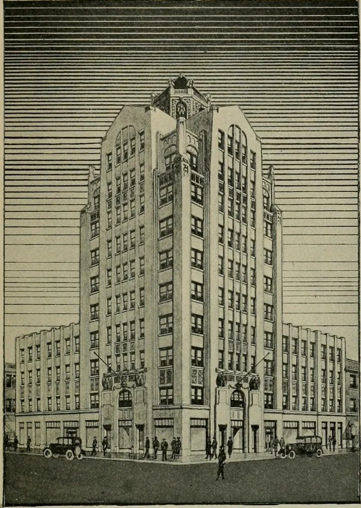 An illustration from Architect and engineer, 1905, leaf 568