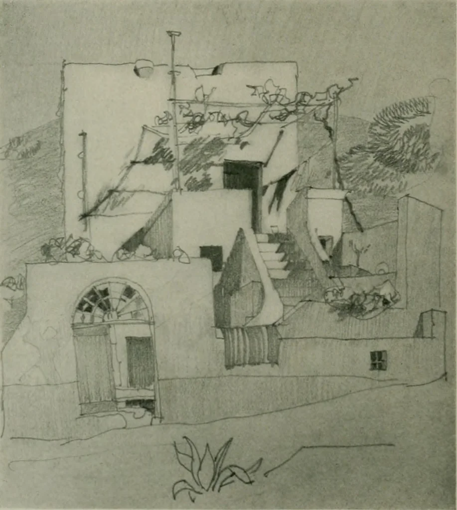 An illustration from Architect and engineer, 1905, leaf 57