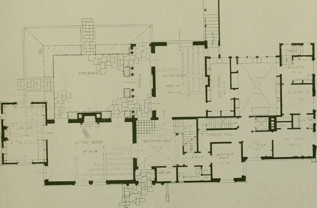 An illustration from Architect and engineer, 1905, leaf 624