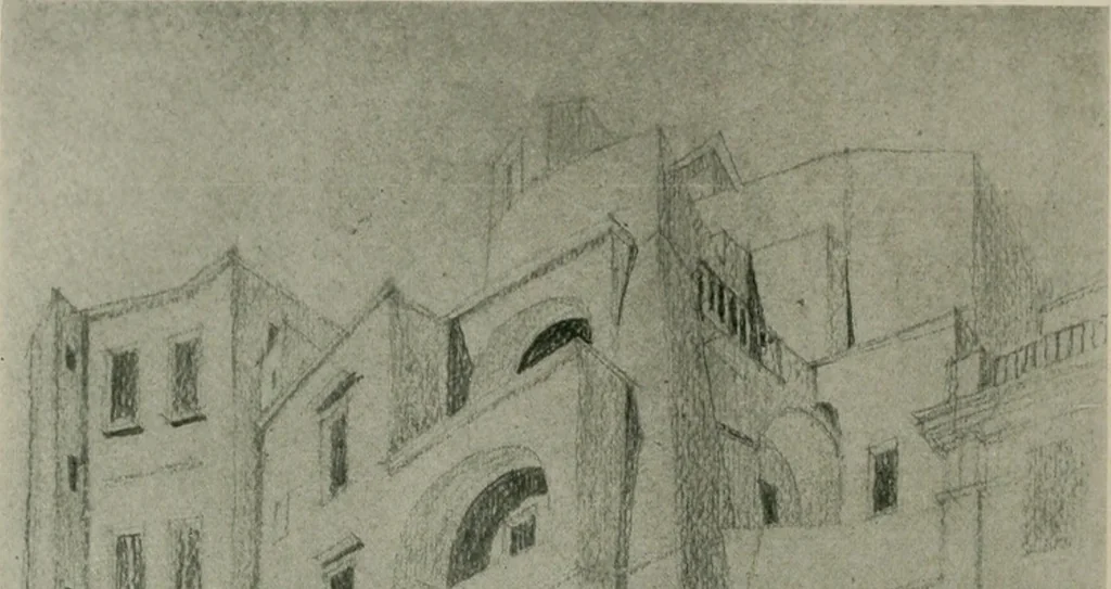 An illustration from Architect and engineer, 1905, leaf 63