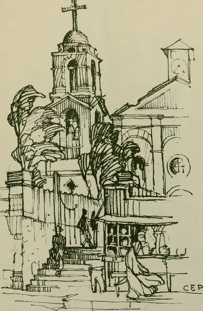 An illustration from Architect and engineer, 1905, leaf 656