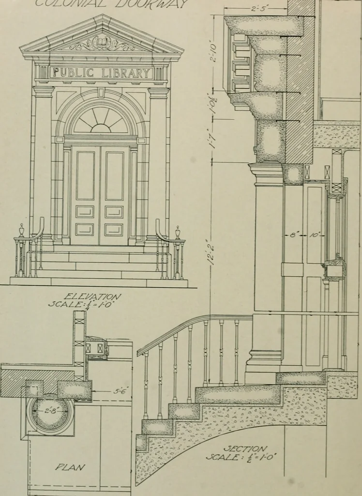 An illustration from Architect and engineer, 1905, leaf 67
