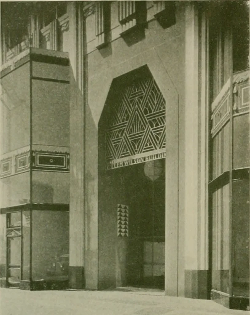 An illustration from Architect and engineer, 1905, leaf 673