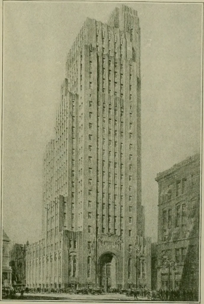 An illustration from Architect and engineer, 1905, leaf 692