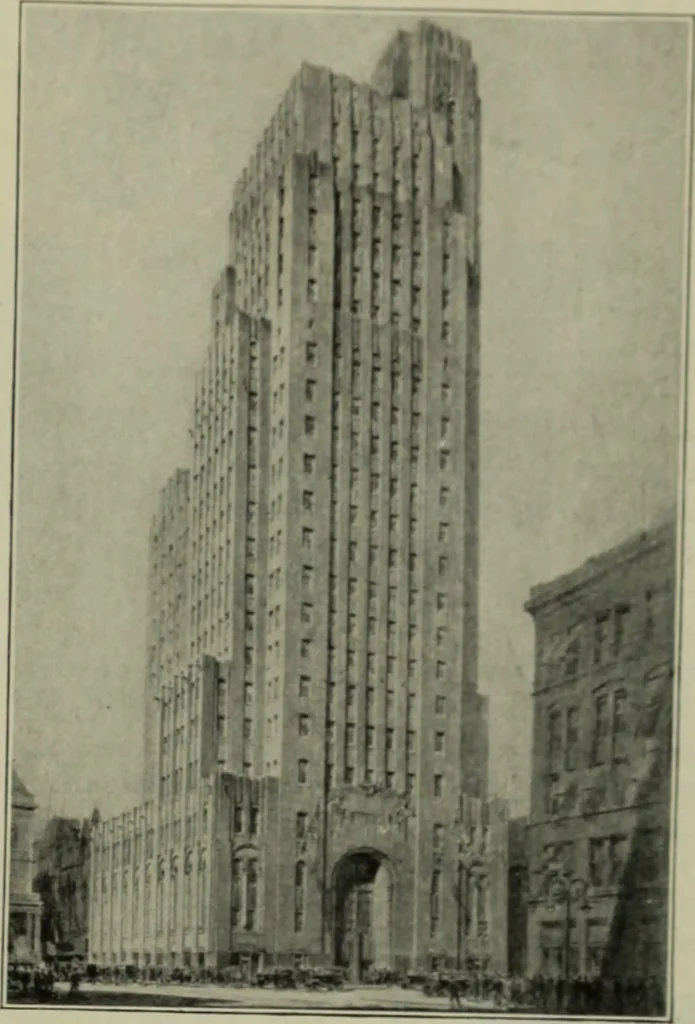An illustration from Architect and engineer, 1905, leaf 108