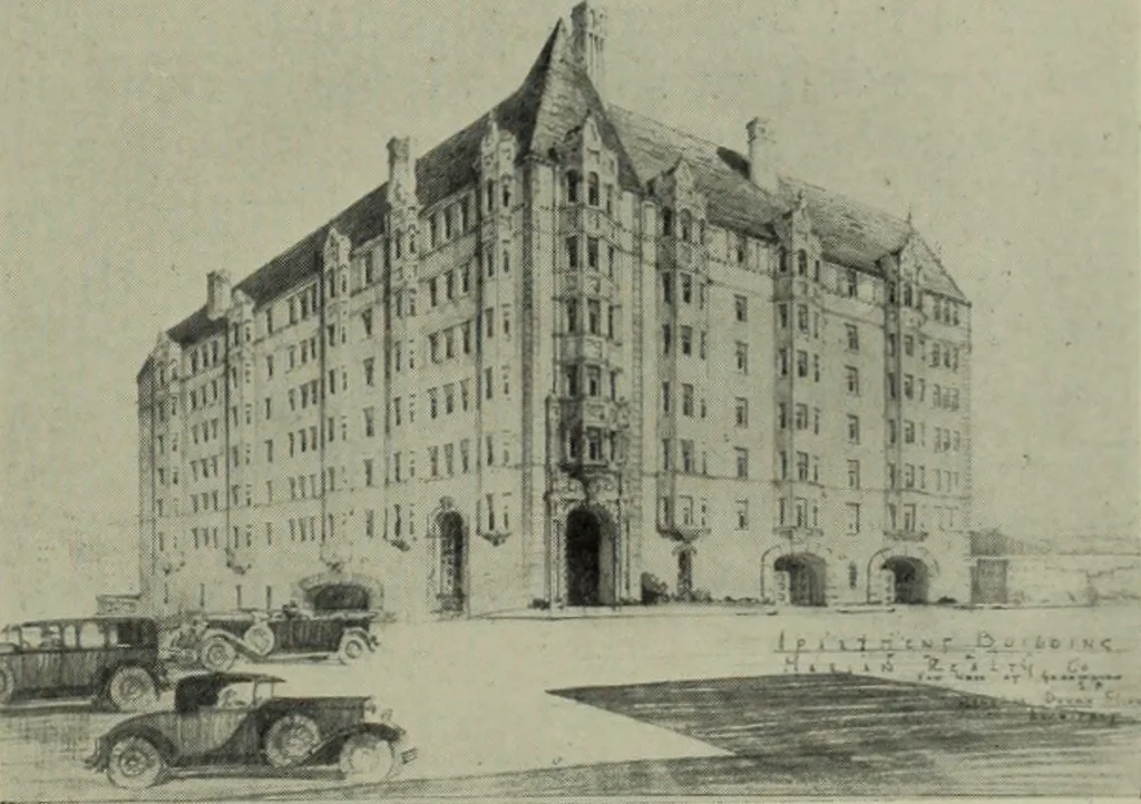 An illustration from Architect and engineer, 1905, leaf 234