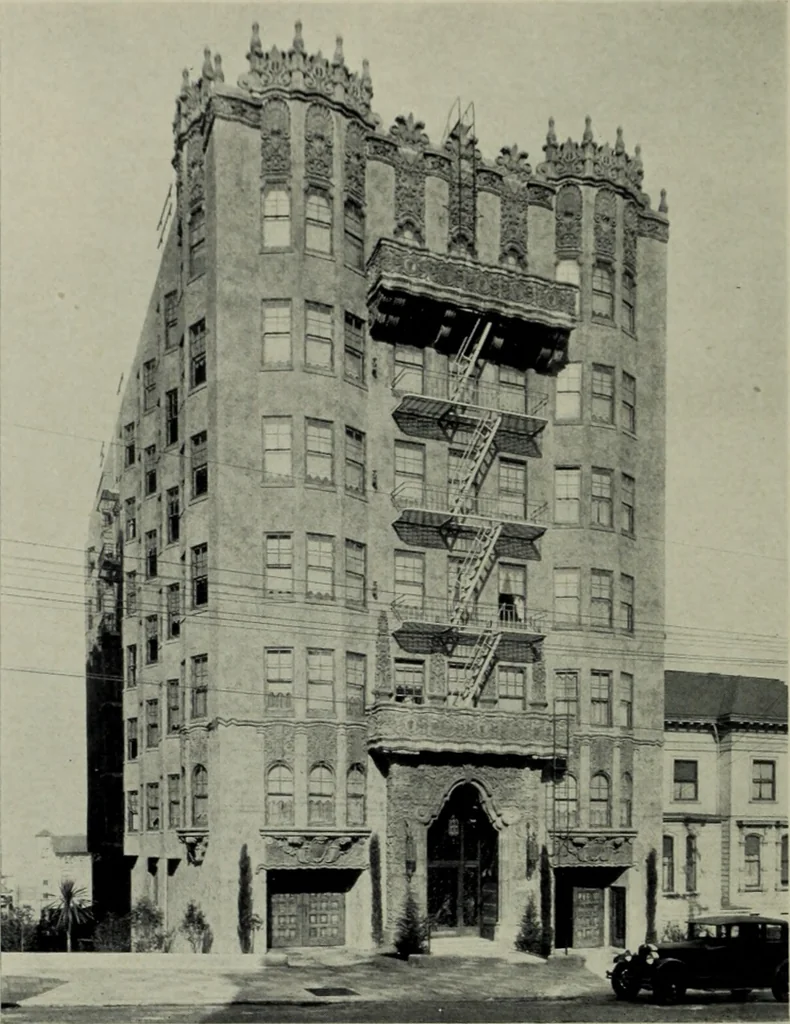 An illustration from Architect and engineer, 1905, leaf 251